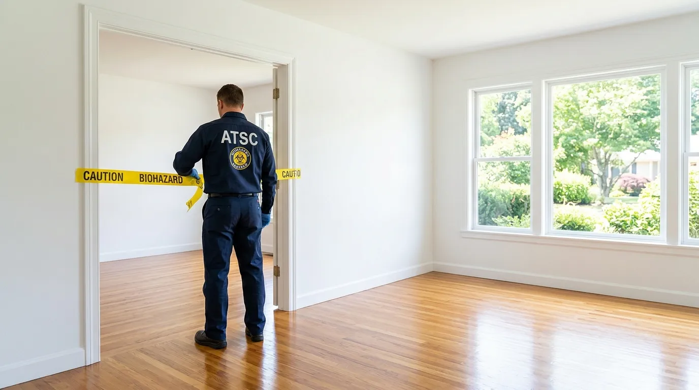 Certified biohazard cleanup crew performing Trauma Scene Cleanup in Brooklyn
